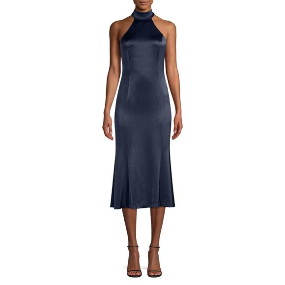 Alice + Olivia Dresses & Skirts - Alice & Olivia Regina Tieneck Satin Halter Midi Dress